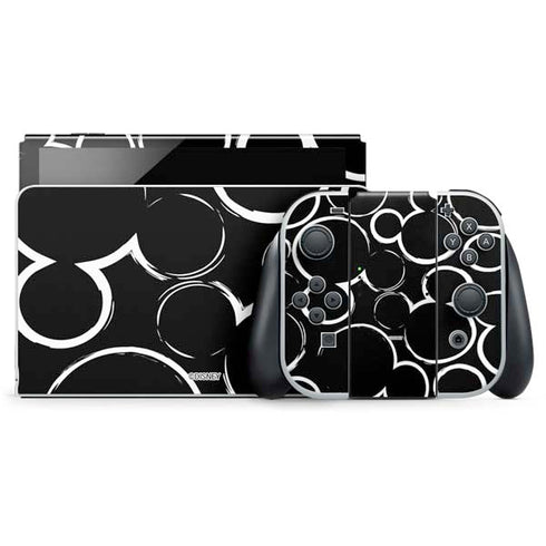 Disney Mickey Mouse Logo Pattern Nintendo Switch OLED (2021) Skin